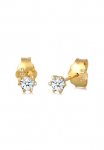 Elli DIAMONDS Pora auskarai &raquo;Ohrstecker deimantas Wei&szlig; Brillantschliff (0.012ct) 585 Gelbgold&laquo;