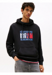 Tommy Jeans Tommy Džinsai bliuzonas &raquo;TJM RWB FLAG&laquo; Regular forma Sportinio stiliaus megztinis mehrfarbiger ra&scaron;tas