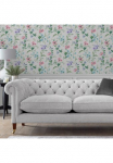 LAURA ASHLEY Tapetai &raquo;Poppy Meadow Pale Violet&laquo; gebl&uuml;mt glatt 10mx52cm (ca. 5m2)