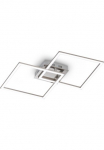 EGLO LED lubinis &scaron;viestuvas &raquo;Palmaves lubinis &scaron;viestuvas nickel-matt geb&uuml;rstet naktinė lempa Quadrate&laquo; LED-Modul 1 Stk. minimalistinio stiliaus zeitlos Plok&scaron;čias Bauform Wohnzimmer 47x295x6cm