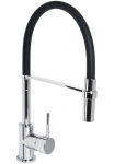 CORNAT Mai&scaron;ytuvas &raquo;Druckgussk&ouml;rper chrom - 360&deg; schwenkbarer Silikon-Auslauf&laquo; su Brause-Arretierung/ Hochdruck-Armatur/ Virtuvinis mai&scaron;ytuvas /Wasserhahn