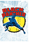 Komar Sienos lipdukai &raquo;Black Panther Comic Classic - Gr&ouml;&szlig;e 50 x 70 cm&laquo; selbstklebend Sienų lipdukai vaikų kambario baldų komplektas
