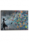 Reinders! Paveikslas &raquo;Streetart-Schmetterlinge&laquo; Hobbyraum - Inspiriert von Banksy - Mehrfarbig - MDF - 140x100 cm