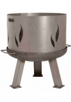 Siena Garden Funkenschutzgitter &raquo;Feuerschalenaufsatz dėl Ugniakuras XXL 55 cm&laquo; 1 Stk. dalys &Oslash; 53 cm su Flammendesign Stahl silber/anthrazit