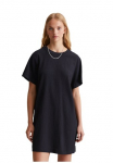 Marc O'Polo DENIM Marc O'Polo Džinsai midi ilgio suknelė Crinkle-Optik nicht gef&uuml;ttert im T-Shirt-Stil