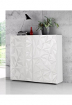 Home affaire Indauja &raquo;Prisma auk&scaron;tis 111 cm plotis 121 cm komoda 2 durys Hochkommode&laquo; priekis su eleganti&scaron;kas Siebdruck grifflos viel daiktadėžė