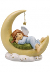 Goebel Figurėlė &raquo;Schutzengel - Kuschelige Mondnacht Weihnachtsdeko auk&scaron;tis ca. 11 cm&laquo; Dekoratyvinė figūrėlė Weihnachtsfigur Dekoratyvinė figurėlė i&scaron; Biskuitporzellan