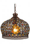EGLO &Scaron;viestuvas &raquo;JADIDA Pakabinamas &scaron;viestuvas IP20 E27 Stahl ir I&scaron; stiklo Esstischlampe Lampe&laquo; E27 &scaron;viestuvas H110 x &Oslash;33 cm kupferfarben-antik 1X60W exkl.