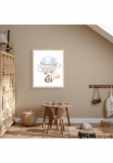 L&uuml;ttenh&uuml;tt Paveikslas su grotelės &raquo;oder Plakatas Koala su Herz im Hei&szlig;luftballon&laquo; Ballonfahren | Me&scaron;kiukas | Fantasy | Hei&szlig;luftballon | Koala | Tiere 1 Stk. dalys HD Premium ra&scaron;tas