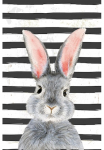 queence Metalinis paveikslas &raquo;Bunny&laquo; 1 Stk. dalys Hase Paveikslas Paveikslas i&scaron; plieno dryžuota