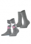 Burlington Kojinės &raquo;Everyday Argyle derinys 2er-Pack&laquo; 2vnt. Pack 2 Stk. dalys i&scaron; &scaron;velnus gek&auml;mmter medvilnė atmungsaktiv