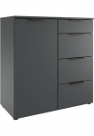 Wimex Komoda &raquo;Oxford by fresh to go su Stalčius in 2 Gr&ouml;&szlig;en&laquo; 81 arba 135cm plotis 92cm hoch 41cm tief su Soft-close Beschl&auml;gen komoda pagamintas in Germany