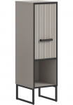 welltime Spintelė &raquo;Locri auk&scaron;tis 101 cm 1 T&uuml;r&laquo; 1 Stk. dalys T&uuml;ranschlag wechselbar moderni Design Vonios spinta Bad