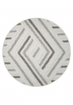 Carpet City Kilimas &raquo;LINDO 7590&laquo; ovali 11 mm auk&scaron;tis Trumpo plauko kilimas Hochtief-Muster/ 3D-Effekt Boho-Stil Wohnzimmer