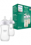 Philips AVENT Vaiki&scaron;kas buteliukas &raquo;Natural Response Babyflasche&laquo; i&scaron; I&scaron; stiklo 2 vnt. mittlere Durchflussrate