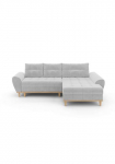 Home affaire Kampinė sofa &raquo;Ahrdorf su miegojimo funkcija ir Dėžutė patalynei Ma&szlig;e: B/H/T 268/86/175 cm&laquo; L-Form su 3 Dekoratyvinės pagalvėlės ir moderne gerundete porankiais