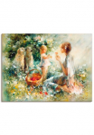 Artland Paveikslas ant drobės &raquo;Picknick&laquo; Gruppen & Familien 1 Stk. dalys ant Holzrahmen gespannt