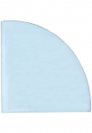 Hanseatic Filtras Bodenschutzplatte &raquo;f&uuml;r krosnelė Heathus 1/4 Kreis 120 Glas&laquo; Viertelkreis 120x120 cm