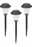 LUXFORM Saulės žibintai &raquo;Solar-Gartenlampe - St. Tropez - 3 vienetai - 5 Lumen&laquo; LED-Modul 3 Stk. i&scaron; plastikas gefertigt