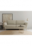 Home affaire Trivietė sofa &raquo;MARSEILLE 3vnt. sofa 206 cm audinys Flachgewebe Struktur Webstoff&laquo; Massivholzbeine Eiche Landhausstil Wellenunterfederung