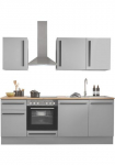 BASIC by Balculina Virtuvinis komplektas &raquo;Denver K&uuml;che BxHxT 220 x 211 x 60&laquo; plotis 220 cm patogi su įmontuota buitinė technika ir Indukcinė