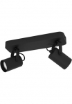 EGLO &Scaron;viestuvas &raquo;SOREGO Lubinis &scaron;viestuvas Stahl GU10 IP20 Schlafzimmerlampe Lampe&laquo; GU10 1 Stk. &scaron;viestuvas L28 x B10 x H12 cm juoda spalva 2X28W ir