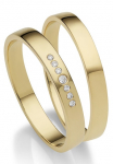 Firetti Vestuvinis žiedas &raquo;Schmuck Dovanų Gold 375 Hochzeit Ehering "LIEBE"&laquo; pagamintas in Germany patogi su arba be Brillanten