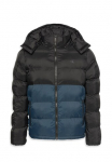 Calvin Klein Jeans Calvin KLEIN Džinsai Dygsniuota striukė &raquo;LS NYLON COLOR BOCK PUFFER JKT&laquo; su gobtuvas su Mar&scaron;kinėliai apvalia i&scaron;kirpte regular forma