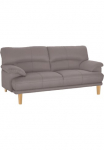 TRENDMANUFAKTUR Trivietė sofa &raquo;Cecilia sofa in italienischem Design&laquo; su puikus Sitzkomfort extrabequeme porankiais Holzf&uuml;&szlig;e