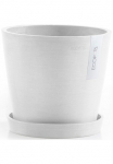 ECOPOTS Vazonas gėlėms &raquo;Amsterdam 20 + Wassersystem Wei&szlig;grau&laquo; dėl viduje ir au&szlig;en: frostsicher bruchsicher ir lichtbest&auml;ndig