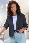 LASCANA Trumpas &scaron;varkas su saga Cropped-Blazer