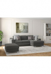 sit&more Kampinė sofa &raquo;Dundee L-Form&laquo; su spyruoklės ir Edelstahlf&uuml;&szlig;en patogi su Kopfteilverstellung
