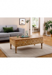 OTTO home Kavos staliukas &raquo;Spring&laquo; i&scaron; tvirtas Mangoholz su detailreichen Schnitzereien plotis 120 cm