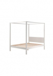 Vipack Lova &raquo;Pino Kiefer massiv wei&szlig; lackiert pagamintas in Europe zeitloses Design&laquo; B/H/T ca. 208x191x148cm ir Rolllattenrost 2 plotis zur Auswahl patogi su Textil-Himmel