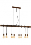 EGLO &Scaron;viestuvas &raquo;TOWNSHEND 4 lubinis &scaron;viestuvas Stahl vintažinio stiliaus E27 Esszimmerlampe Lampe&laquo; E27 1 Stk. &scaron;viestuvas L150 x B14 x H110cm antik-braun schwarz 8X60W exkl.