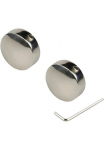 Liedeco Gardinenstangen-Endst&uuml;ck &raquo;Endst&uuml;ck Endknopf nickel-glanz "Celebration" Consul - 2 St&uuml;ck&laquo; karnizo antgalis Endknopf