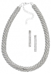 Firetti Auskarai ir Grandinėlės rinkinys &raquo;Strass-Schmuckset edel elegant ir glamour&ouml;s&laquo; (Rinkinys 3 Stk. tlg.) su stikliniu akmeniu