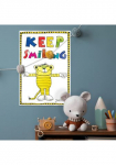 LuckyLinde Wanddekoobjekt &raquo;Der nedidelis Tiger - Keep Smiling&laquo; Exklusive JANOSCH Kindermotive Paveikslas i&scaron; plieno