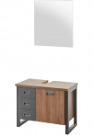Home affaire Vonios kambario baldų komplektas &raquo;Detroit Bad im Industrialdesign ir LED 2 vnt. Badezimmer&laquo; 2 Stk. dalys
