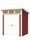 LASITA MAJA Sodo namelis &raquo;Kibo 1&laquo; Blochbohlenhaus 28mm Fundamentmass 2000x2000 Schwedenrot
