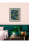 queence Paveikslas &raquo;Alan&laquo; Abstrakt | Figūrėlė | Kunst | Zeichen 1 Stk. dalys HD Premium Poster-Druck ir Holzrahmen