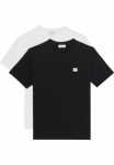 Calvin Klein Jeans Calvin KLEIN Džinsai Mar&scaron;kinėliai &raquo;SS BADGE Mar&scaron;kinėliai 2 PACK&laquo; Rinkinys 2 vnt. 2 Stk. su Mar&scaron;kinėliai apvalia i&scaron;kirpte