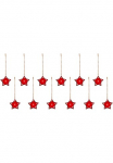 Creativ deco Dekostern &raquo;Weihnachtsstern Weihnachtsdeko raudona Christbaumschmuck&laquo; su Schneeflocken-Design