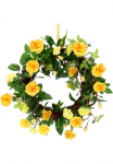 I.GE.A. Kunstkranz &raquo;Wildrosen&laquo; Rosenkranz T&uuml;rkranz Rosenbl&uuml;ten