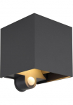 GLOBO LIGHTING LED Sieninis &scaron;viestuvas &raquo;VERONIKA&laquo; LED-Modul 1 Stk. Warmwei&szlig; Au&szlig;enlampe/verstellbare Lichtkegel/ IP54/3000K/Sensor