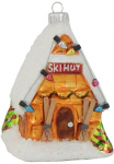 Krebs Glas Lauscha Krebs I&scaron; stiklo Lauscha Eglutės žaisliukai &raquo;Ski H&uuml;tte Weihnachtsdeko Christbaumschmuck&laquo; mundgeblasen