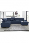 DOMO collection Sofa &raquo;Mira su Kopfteilverstellung dėl mehr Wohlf&uuml;hlkomfort U-Form&laquo; patogi su miegojimo funkcija ir Dėžutė patalynei elegant ir modern