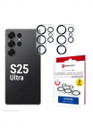 Displex Kameraschutzglas &raquo;Camera Lens Glass All-In-One Protector Full Cover&laquo; dėl Samsung Galaxy S25 Ultra Rinkinys 2x All-In-One I&scaron; stiklo Objektivschutz Kameraschutz kratz- & sto&szlig;fest