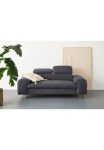 COTTA Dvivietė sofa &raquo;Chef&laquo; didelė sofa su Kopfteilverstellung subtilus Metallkufen