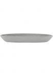 ECOPOTS Blumentopfuntersetzer &raquo;SAUCER OVAL White Grey&laquo; BxTxH: 117x117x3 cm